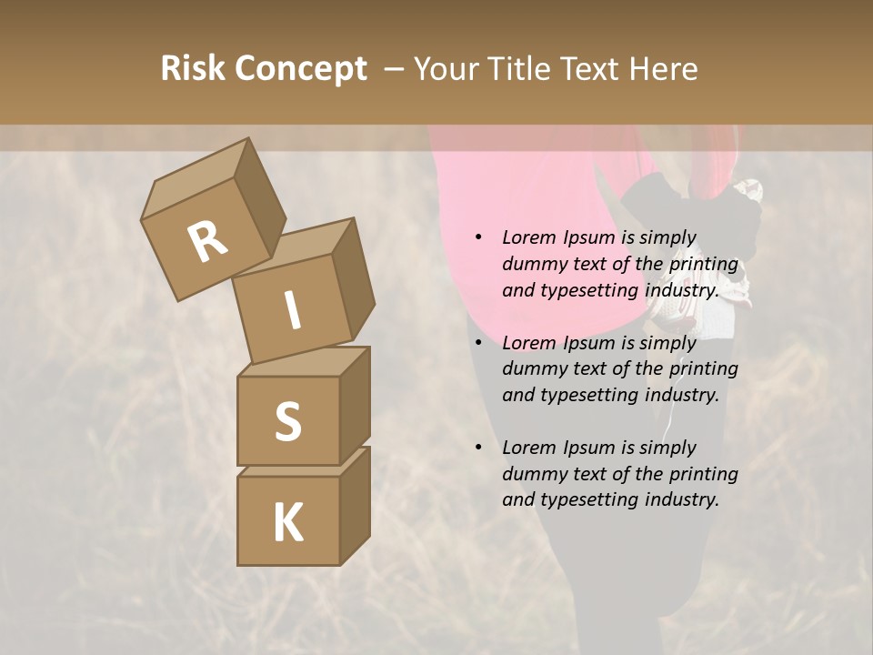 White Sportswear Girl PowerPoint Template