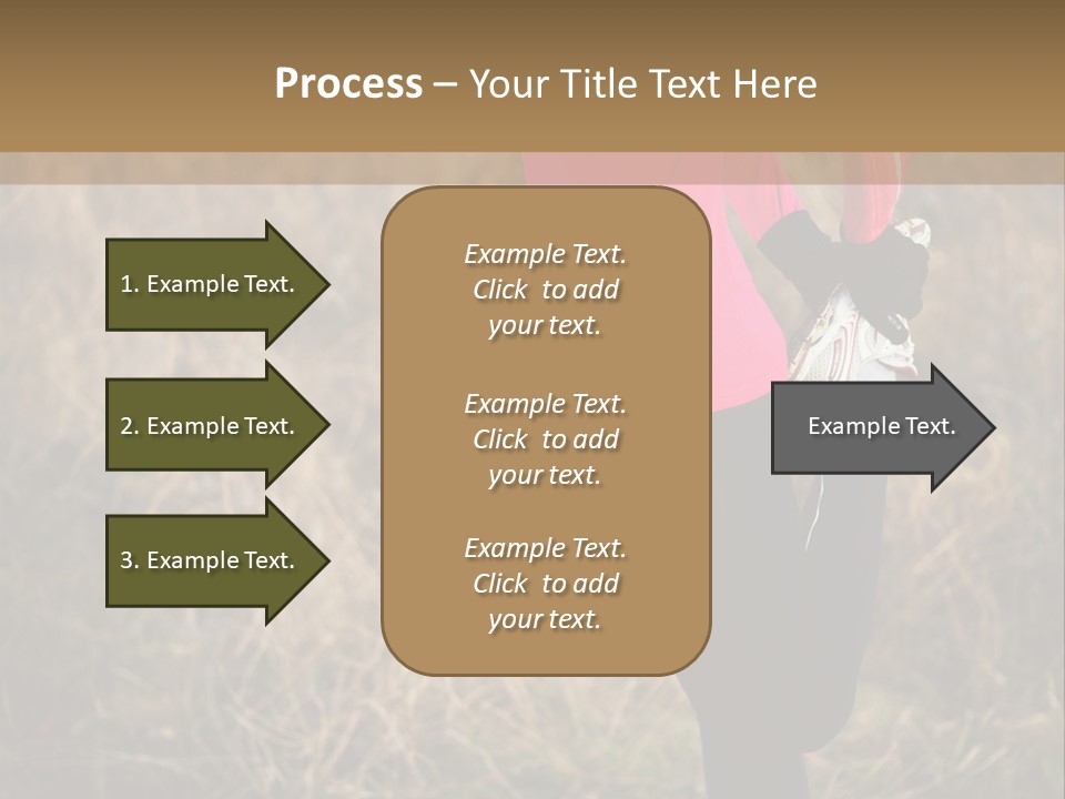 White Sportswear Girl PowerPoint Template