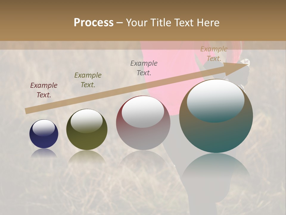 White Sportswear Girl PowerPoint Template