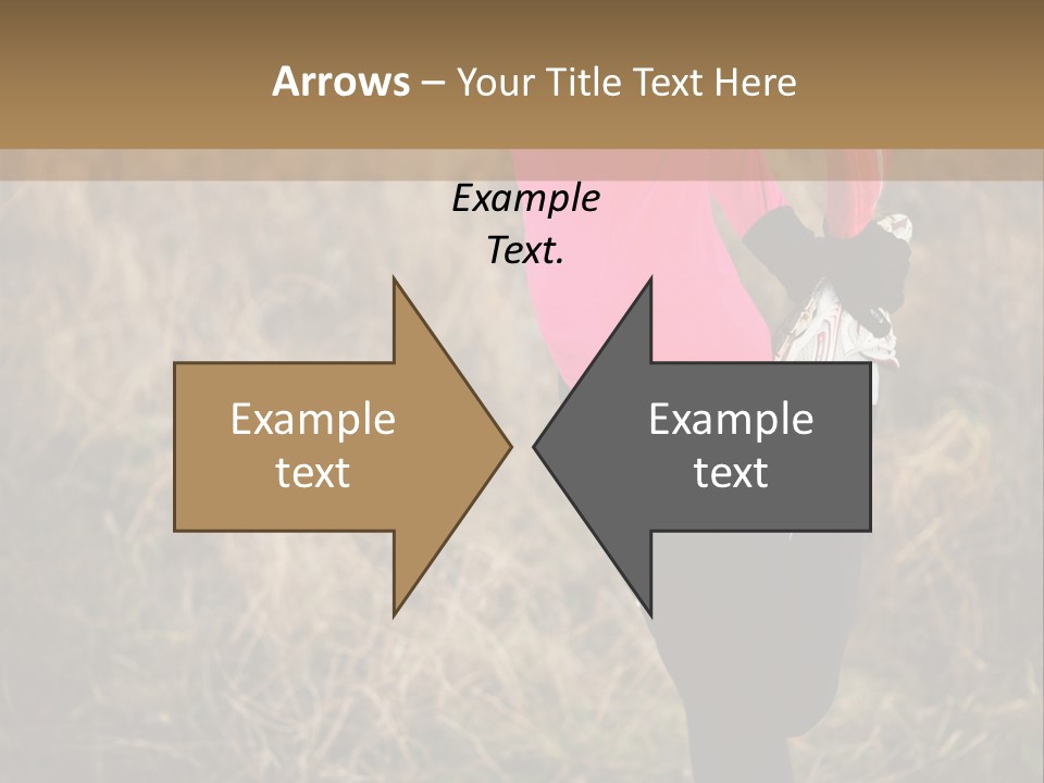 White Sportswear Girl PowerPoint Template