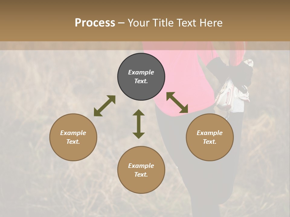 White Sportswear Girl PowerPoint Template