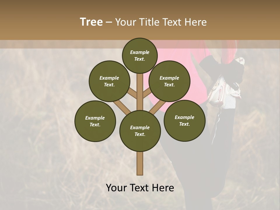 White Sportswear Girl PowerPoint Template