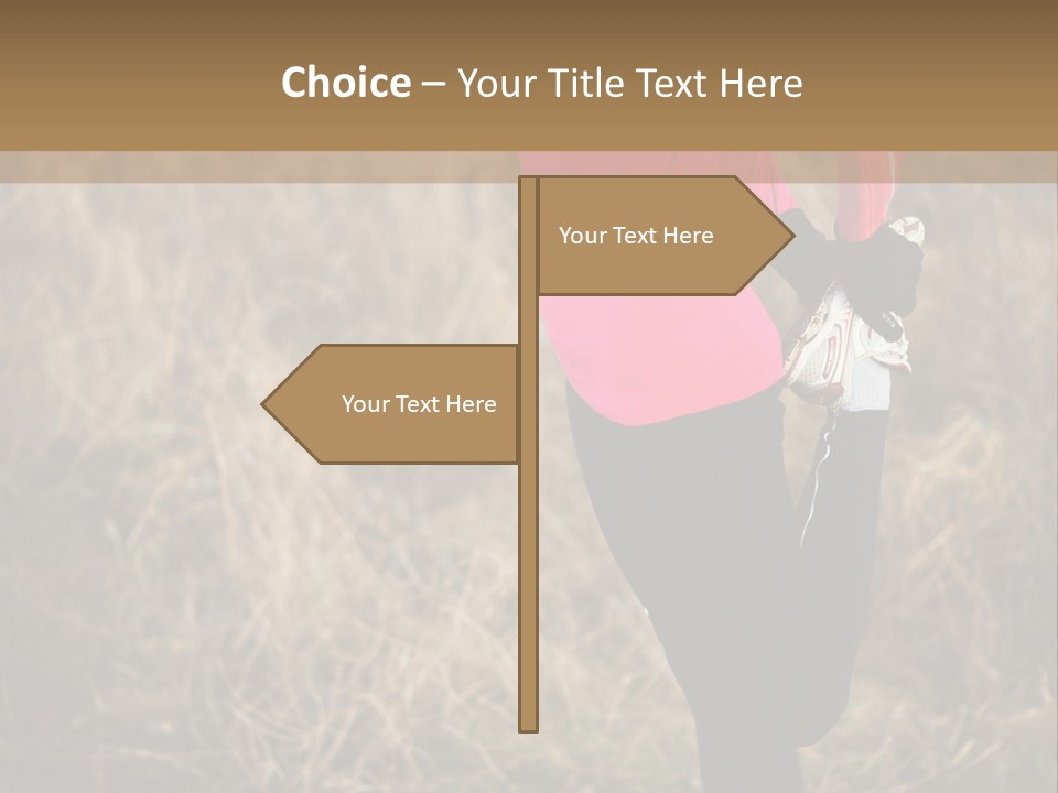 White Sportswear Girl PowerPoint Template