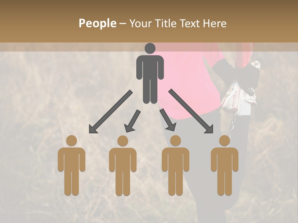 White Sportswear Girl PowerPoint Template