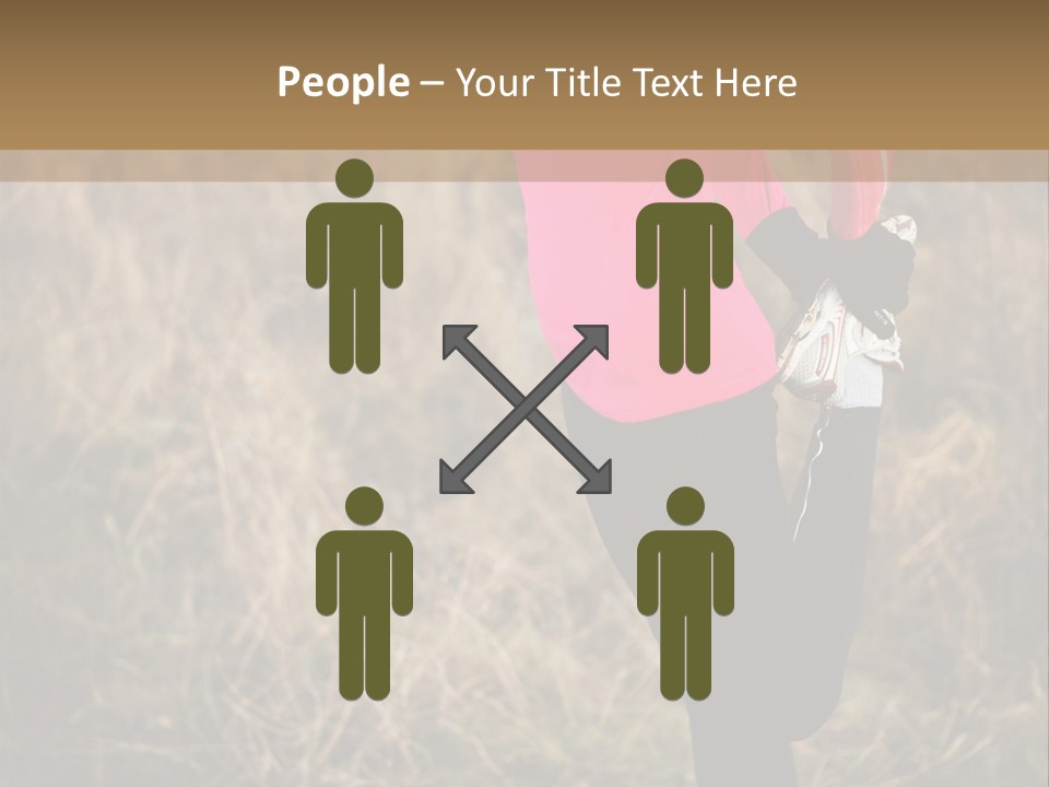 White Sportswear Girl PowerPoint Template