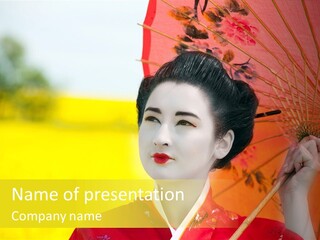 Geisha Japanese Shine PowerPoint Template