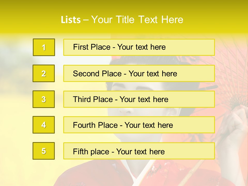 Geisha Japanese Shine PowerPoint Template