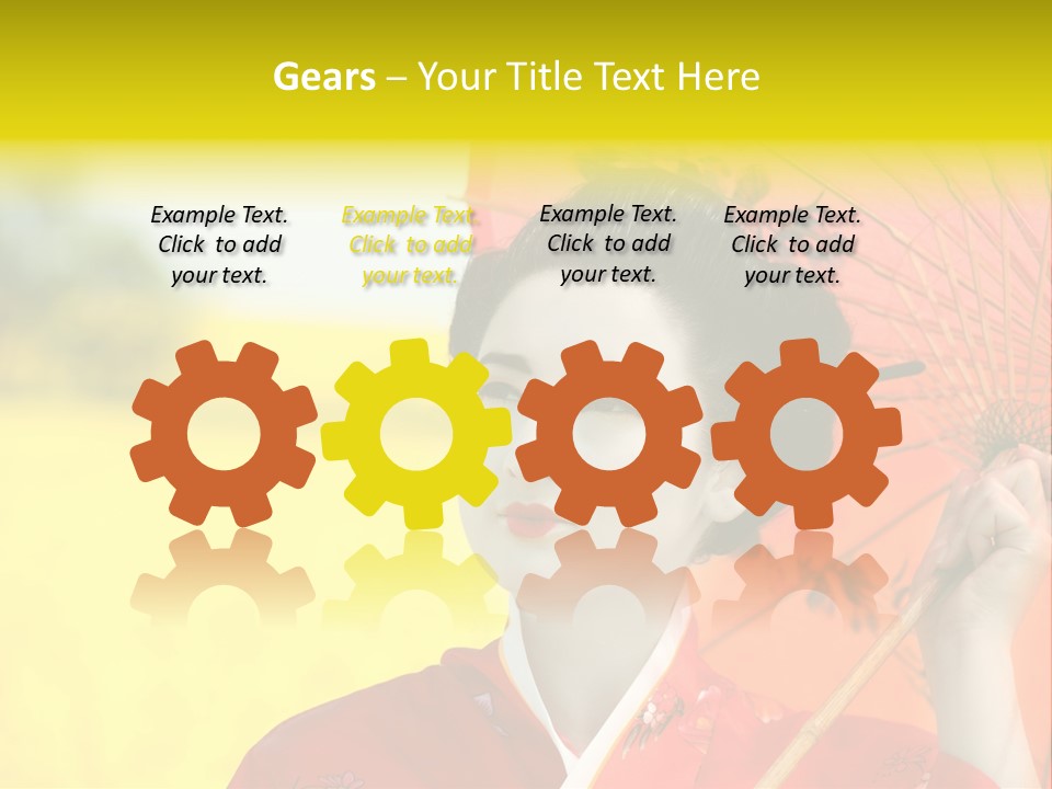 Geisha Japanese Shine PowerPoint Template