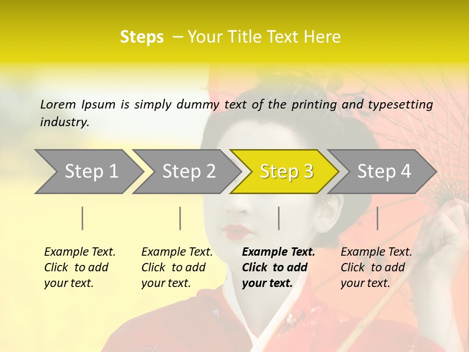 Geisha Japanese Shine PowerPoint Template