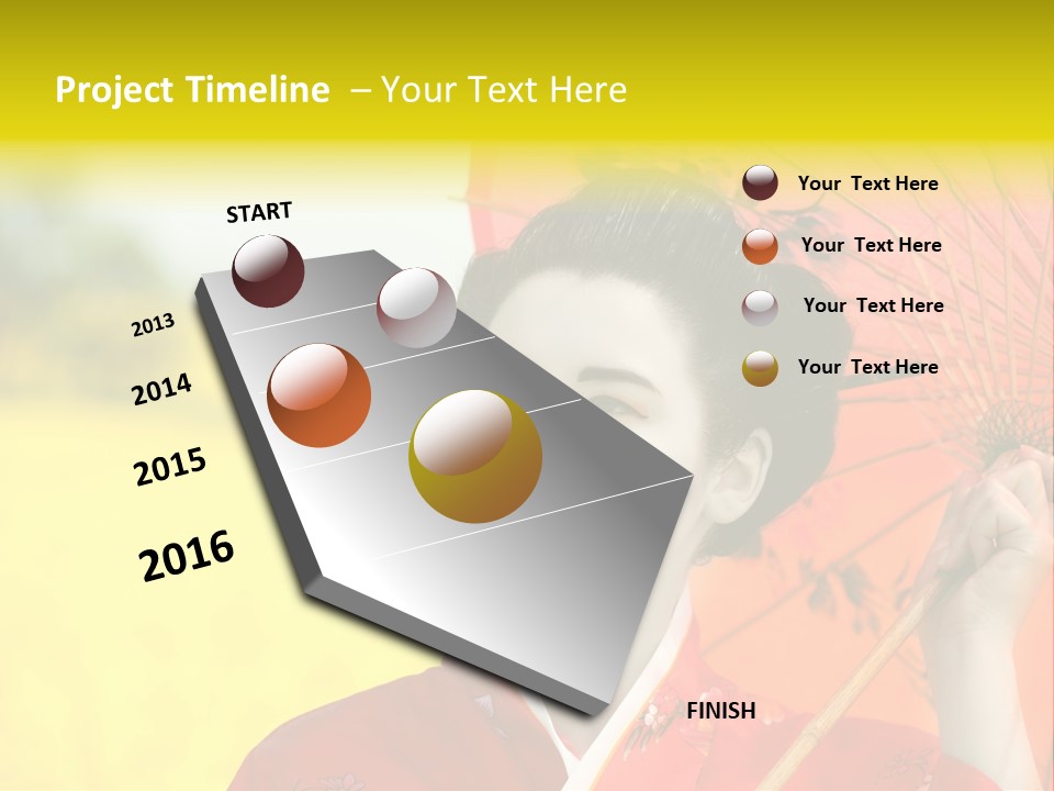 Geisha Japanese Shine PowerPoint Template