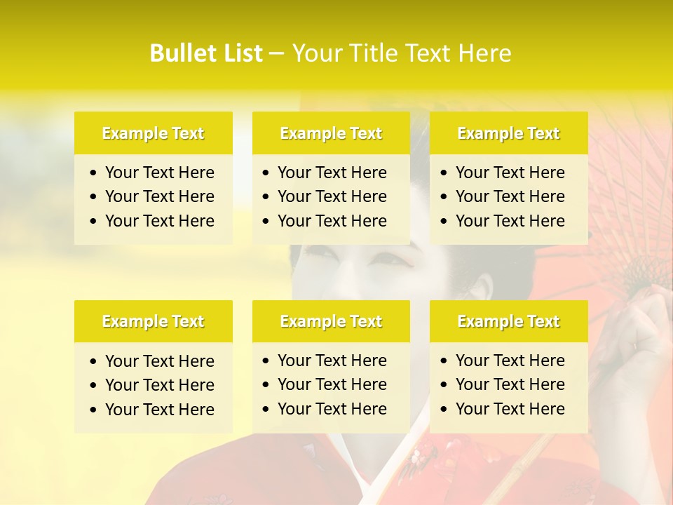 Geisha Japanese Shine PowerPoint Template