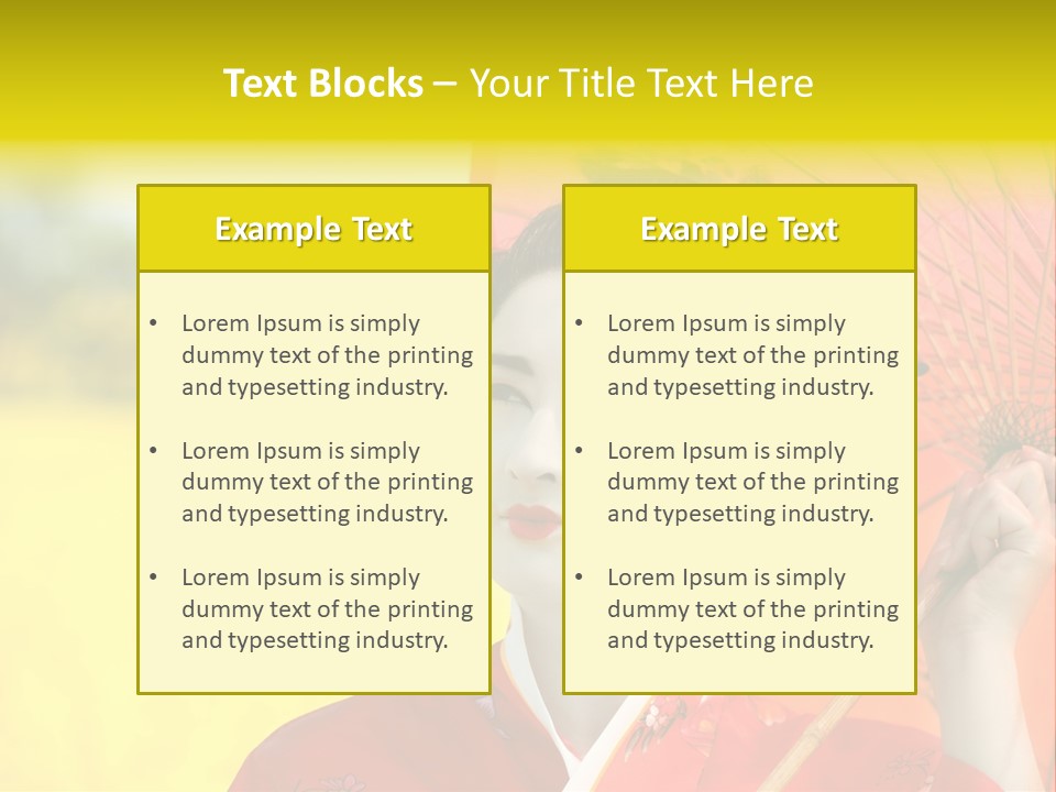 Geisha Japanese Shine PowerPoint Template