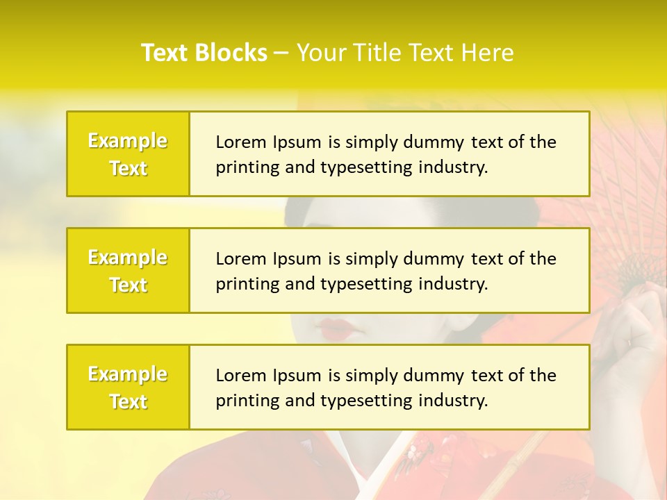 Geisha Japanese Shine PowerPoint Template
