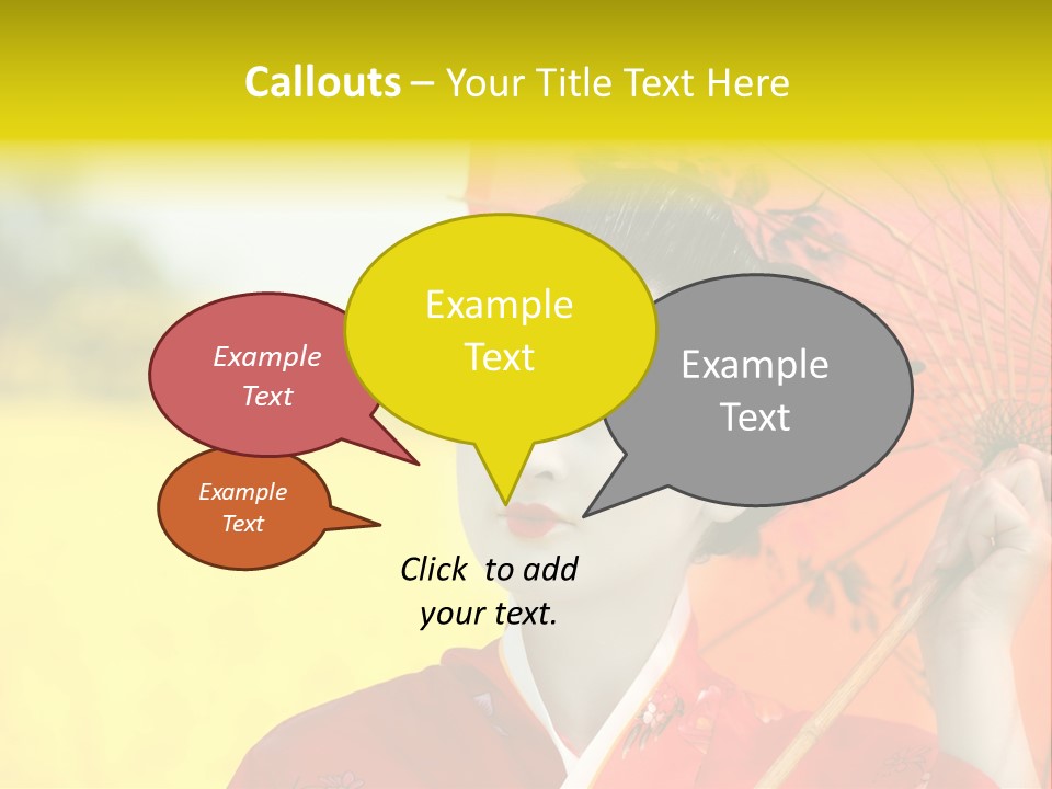 Geisha Japanese Shine PowerPoint Template