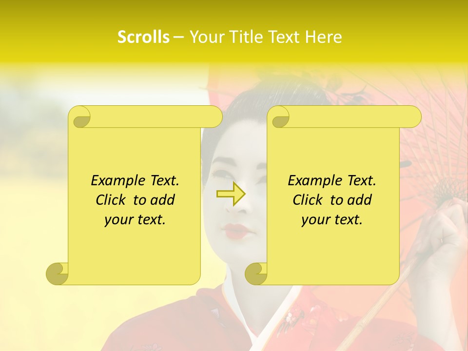 Geisha Japanese Shine PowerPoint Template