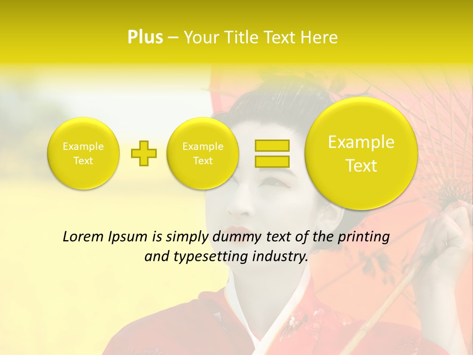 Geisha Japanese Shine PowerPoint Template