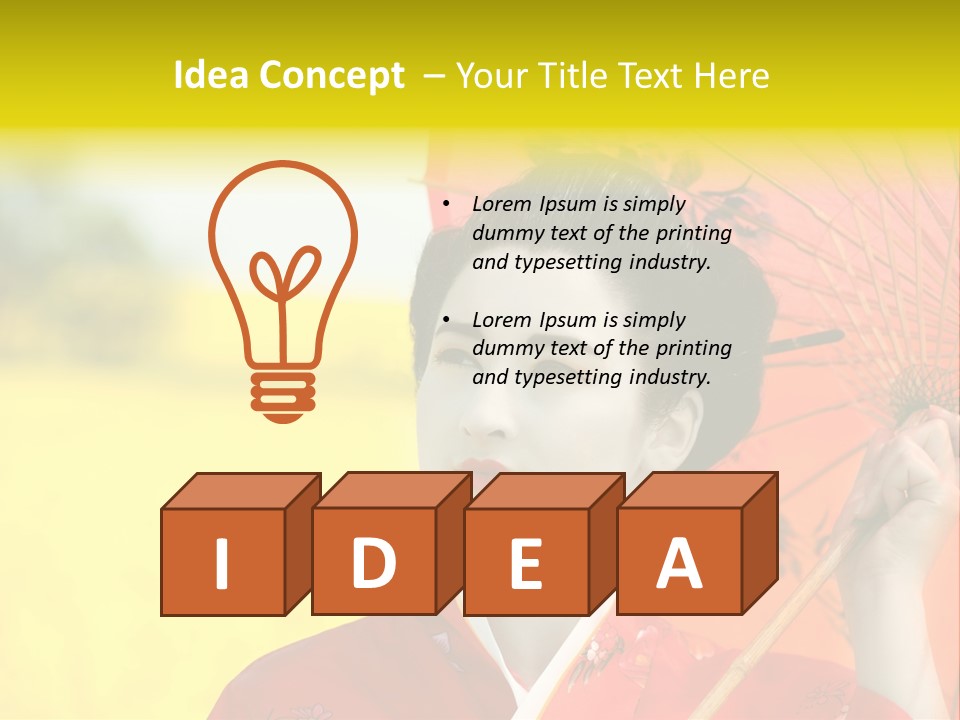 Geisha Japanese Shine PowerPoint Template