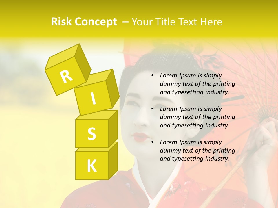 Geisha Japanese Shine PowerPoint Template