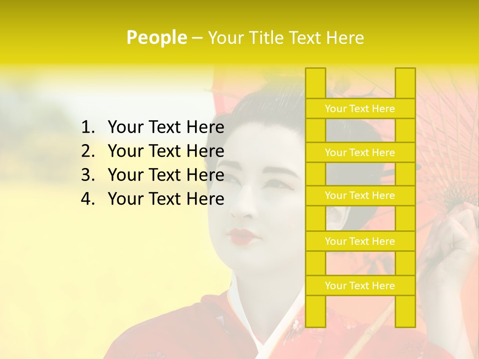 Geisha Japanese Shine PowerPoint Template