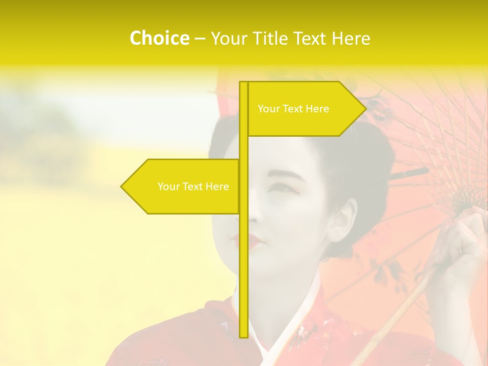 Geisha Japanese Shine PowerPoint Template