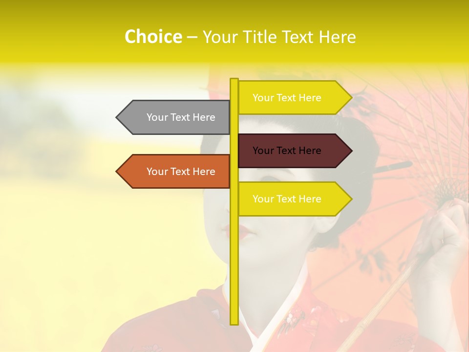 Geisha Japanese Shine PowerPoint Template