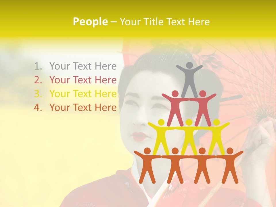 Geisha Japanese Shine PowerPoint Template