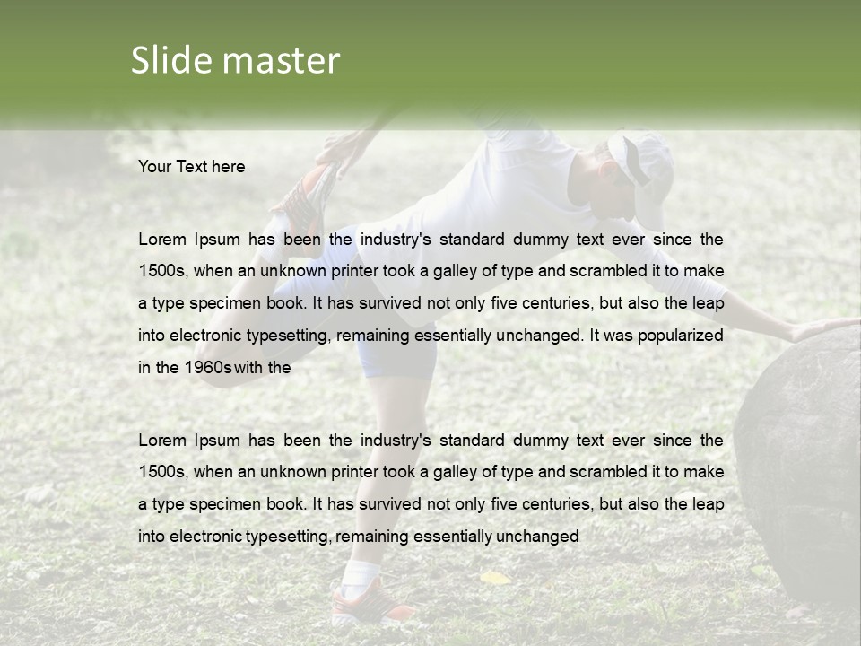 Real Shoe Leaf PowerPoint Template