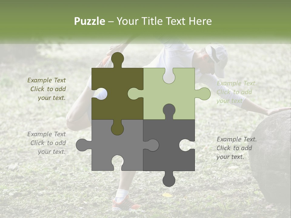 Real Shoe Leaf PowerPoint Template