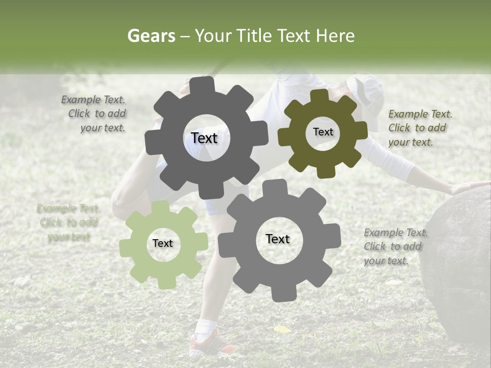 Real Shoe Leaf PowerPoint Template