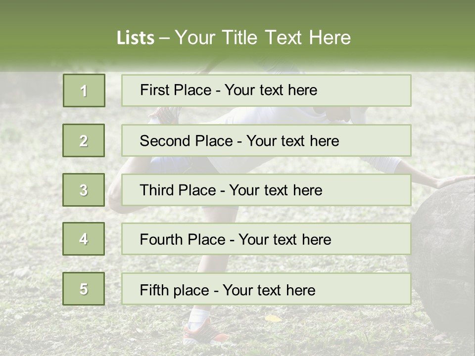 Real Shoe Leaf PowerPoint Template