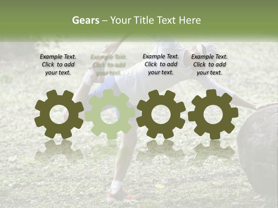 Real Shoe Leaf PowerPoint Template