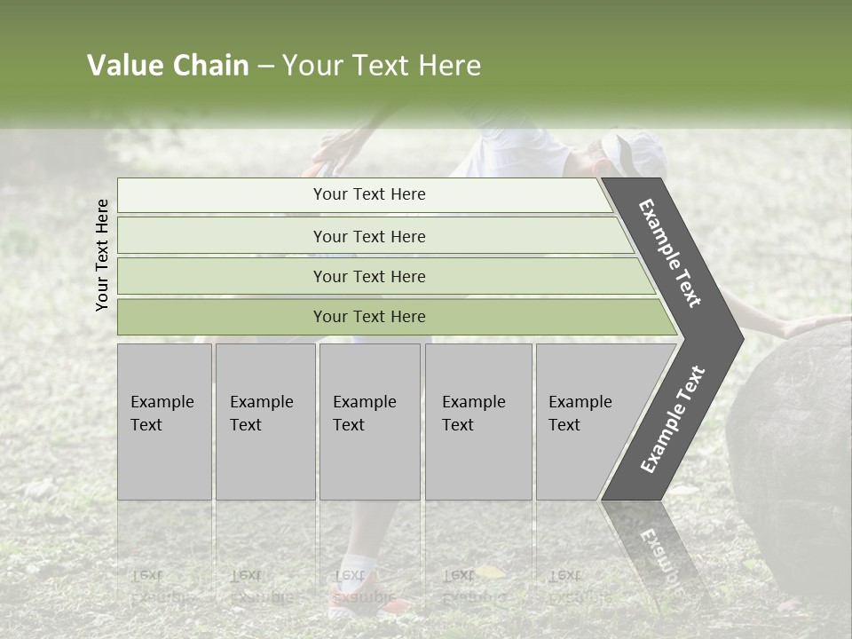 Real Shoe Leaf PowerPoint Template