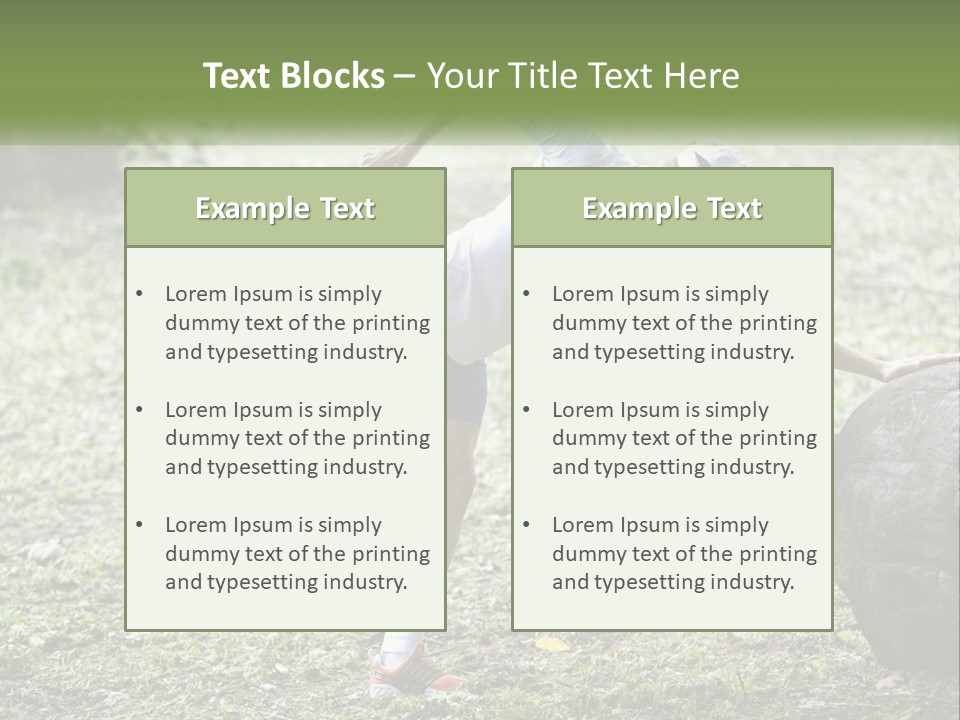 Real Shoe Leaf PowerPoint Template