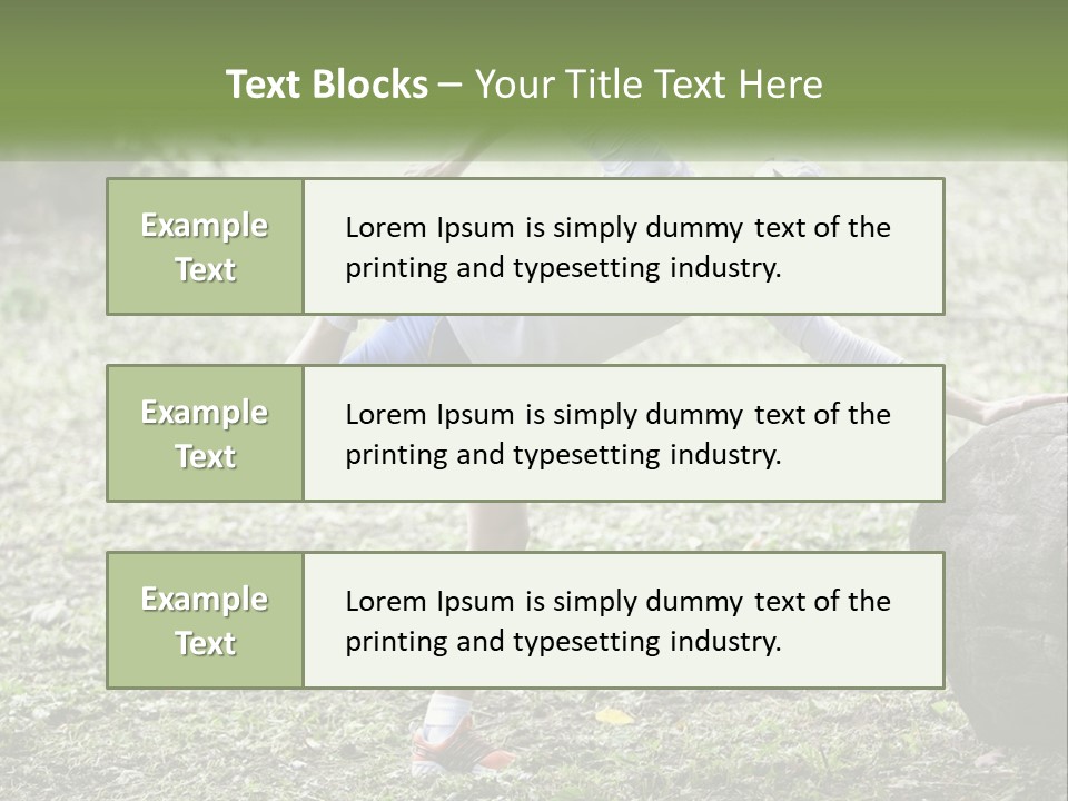 Real Shoe Leaf PowerPoint Template