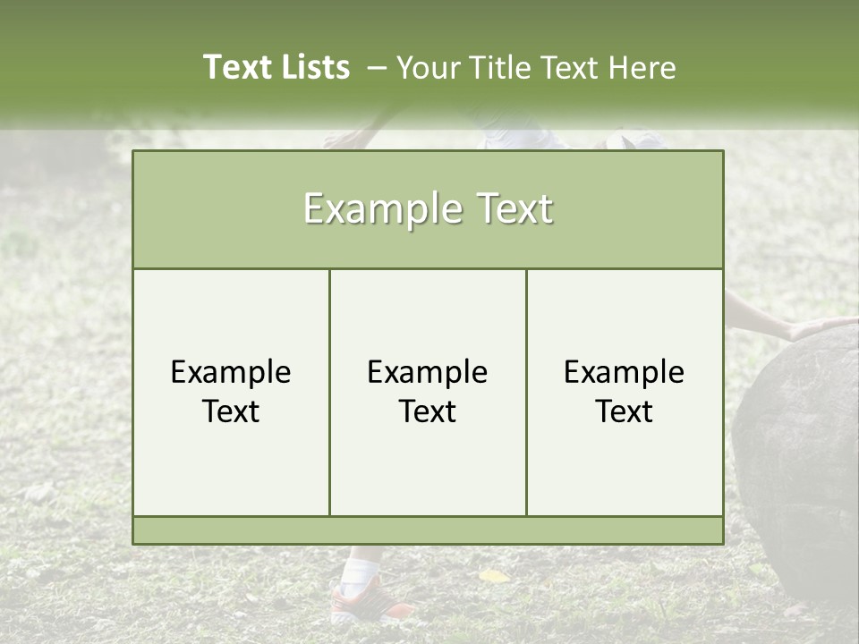 Real Shoe Leaf PowerPoint Template