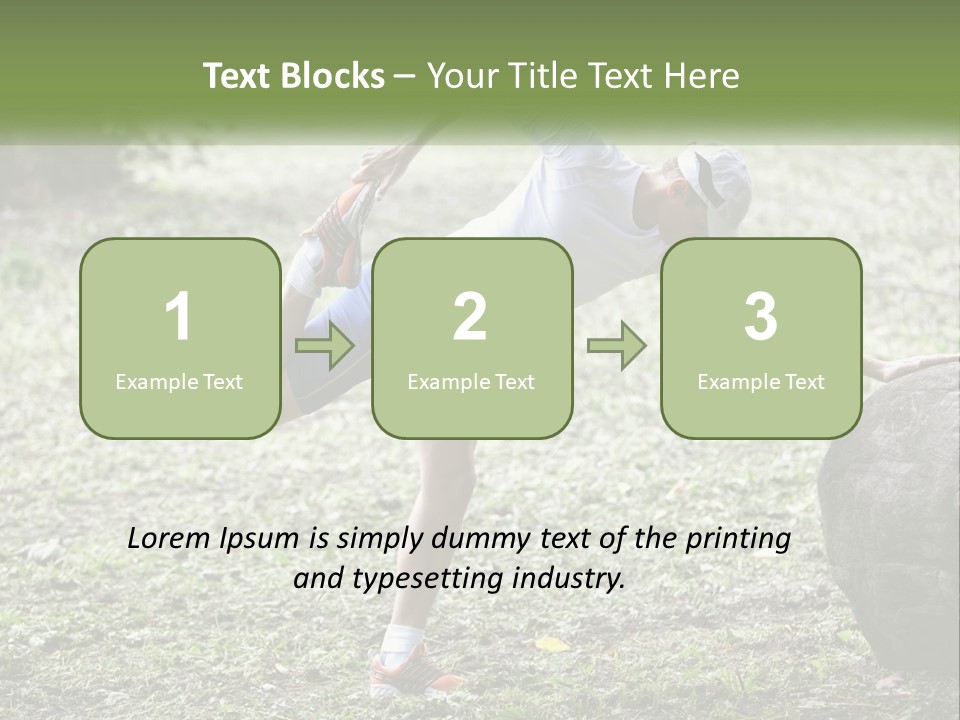 Real Shoe Leaf PowerPoint Template