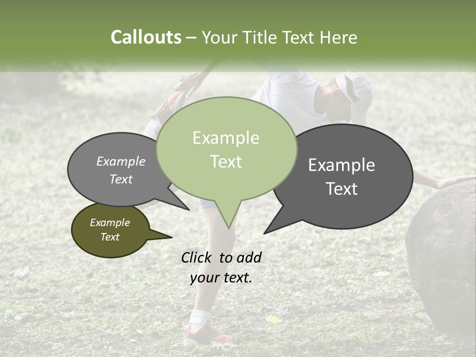 Real Shoe Leaf PowerPoint Template