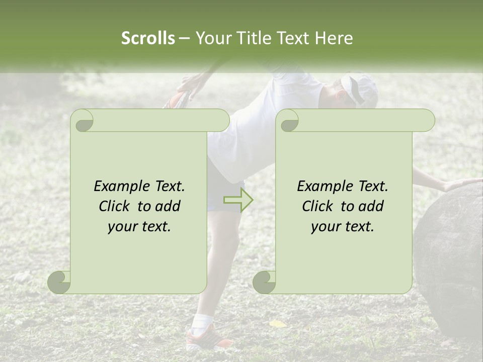 Real Shoe Leaf PowerPoint Template