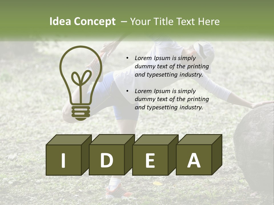 Real Shoe Leaf PowerPoint Template