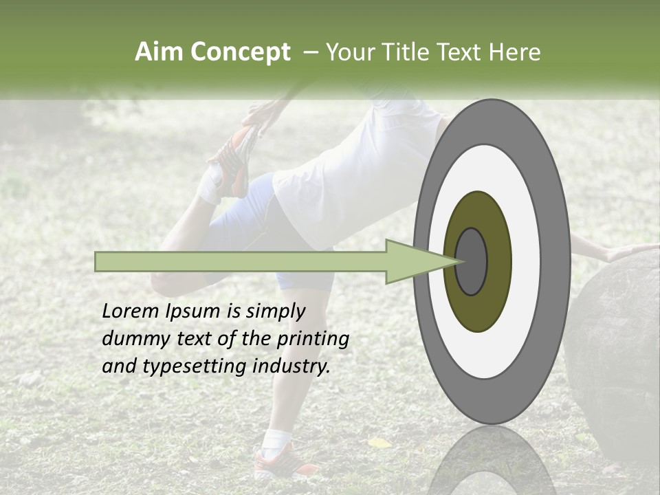 Real Shoe Leaf PowerPoint Template