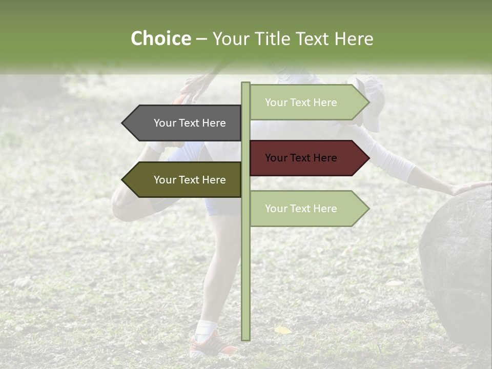 Real Shoe Leaf PowerPoint Template