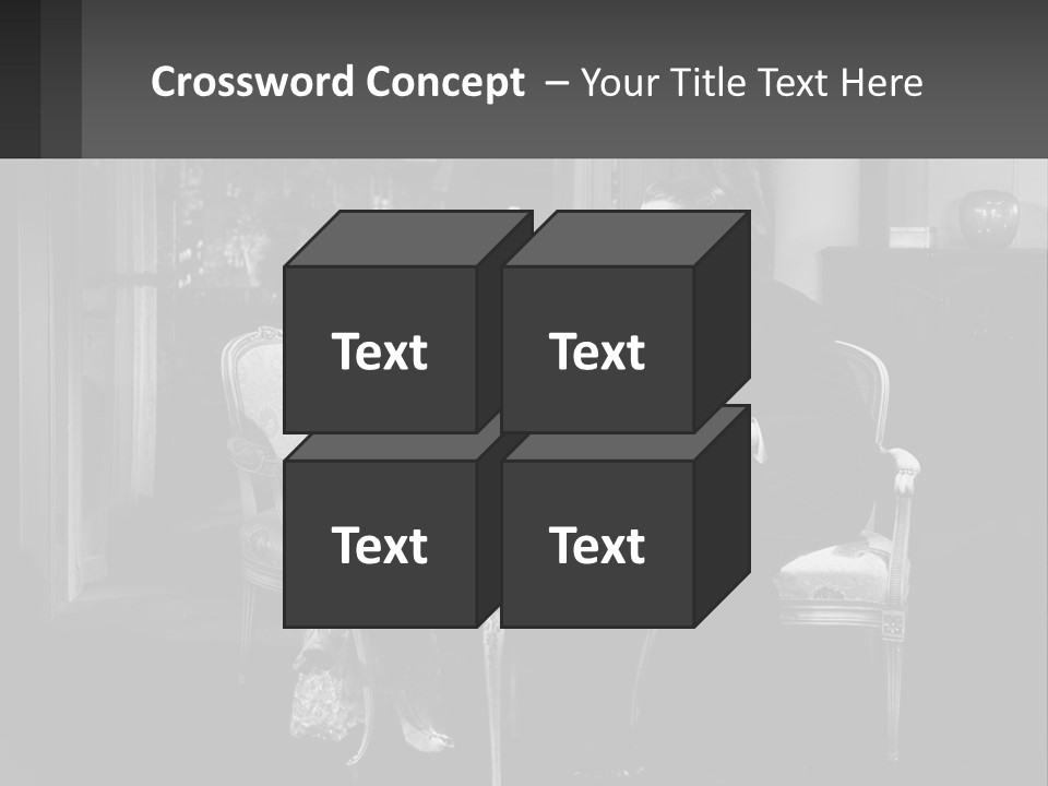 Black And White Love Affair PowerPoint Template