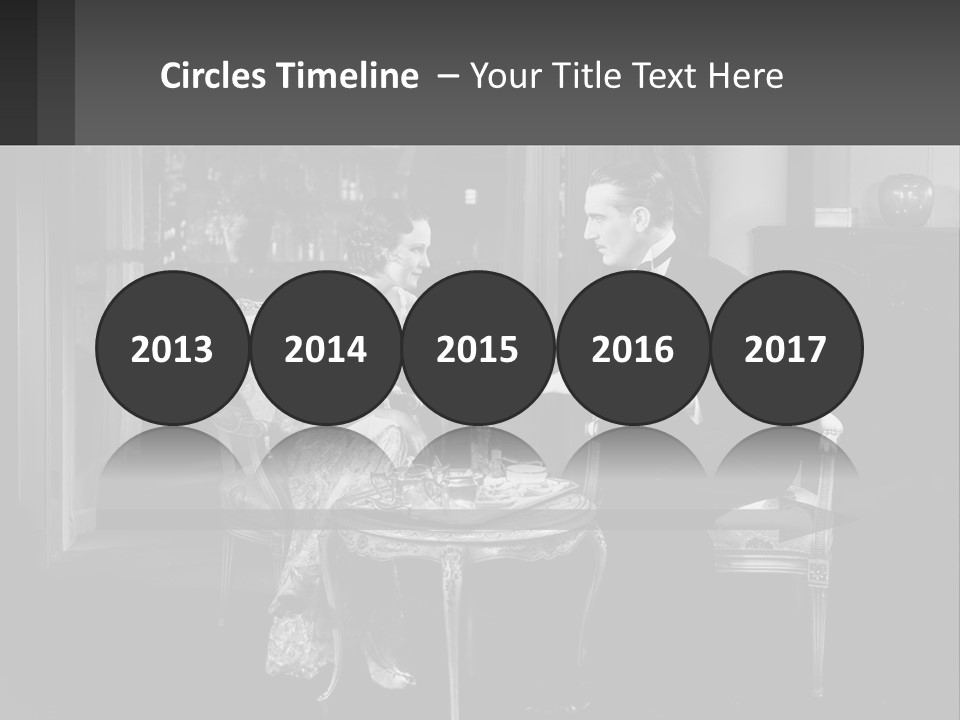 Black And White Love Affair PowerPoint Template