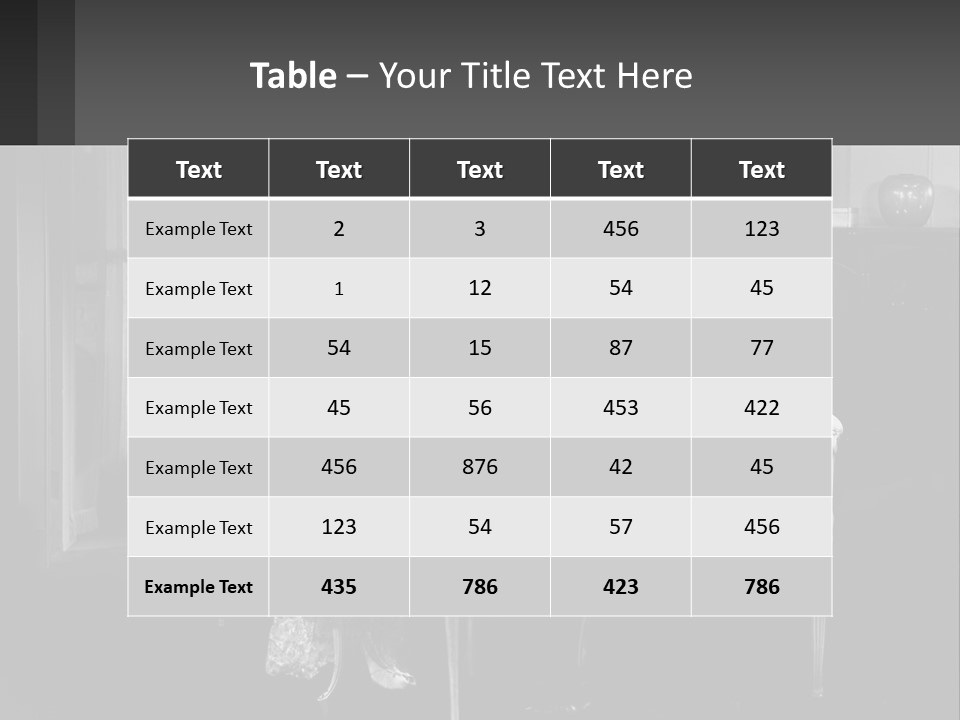 Black And White Love Affair PowerPoint Template