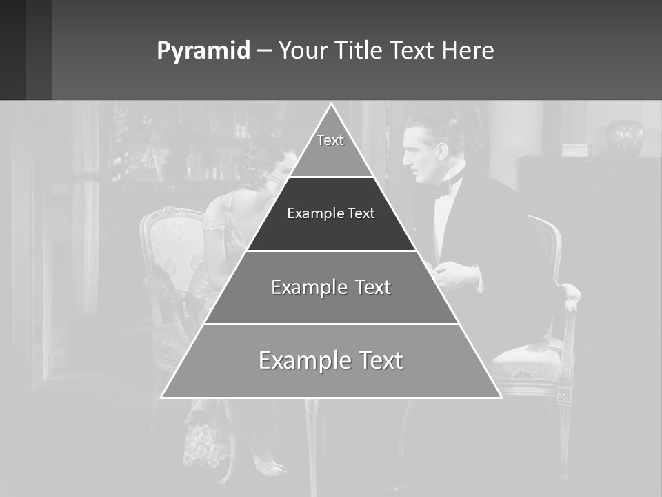 Black And White Love Affair PowerPoint Template