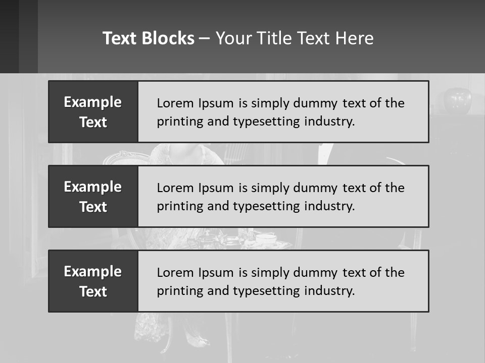 Black And White Love Affair PowerPoint Template
