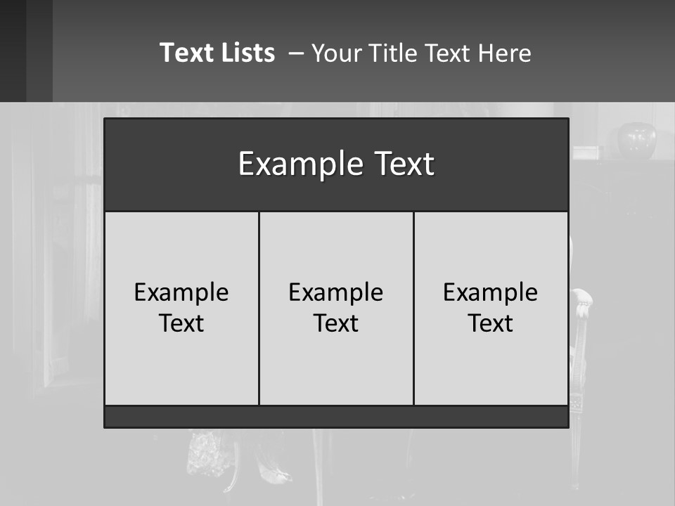 Black And White Love Affair PowerPoint Template
