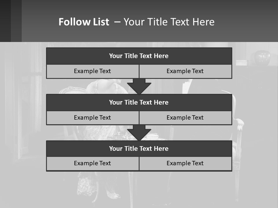 Black And White Love Affair PowerPoint Template