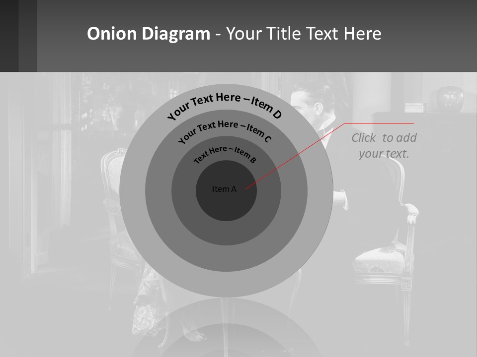 Black And White Love Affair PowerPoint Template