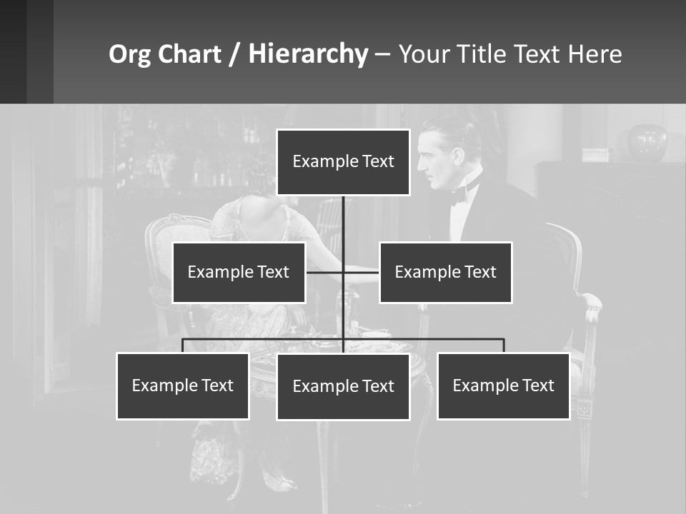 Black And White Love Affair PowerPoint Template